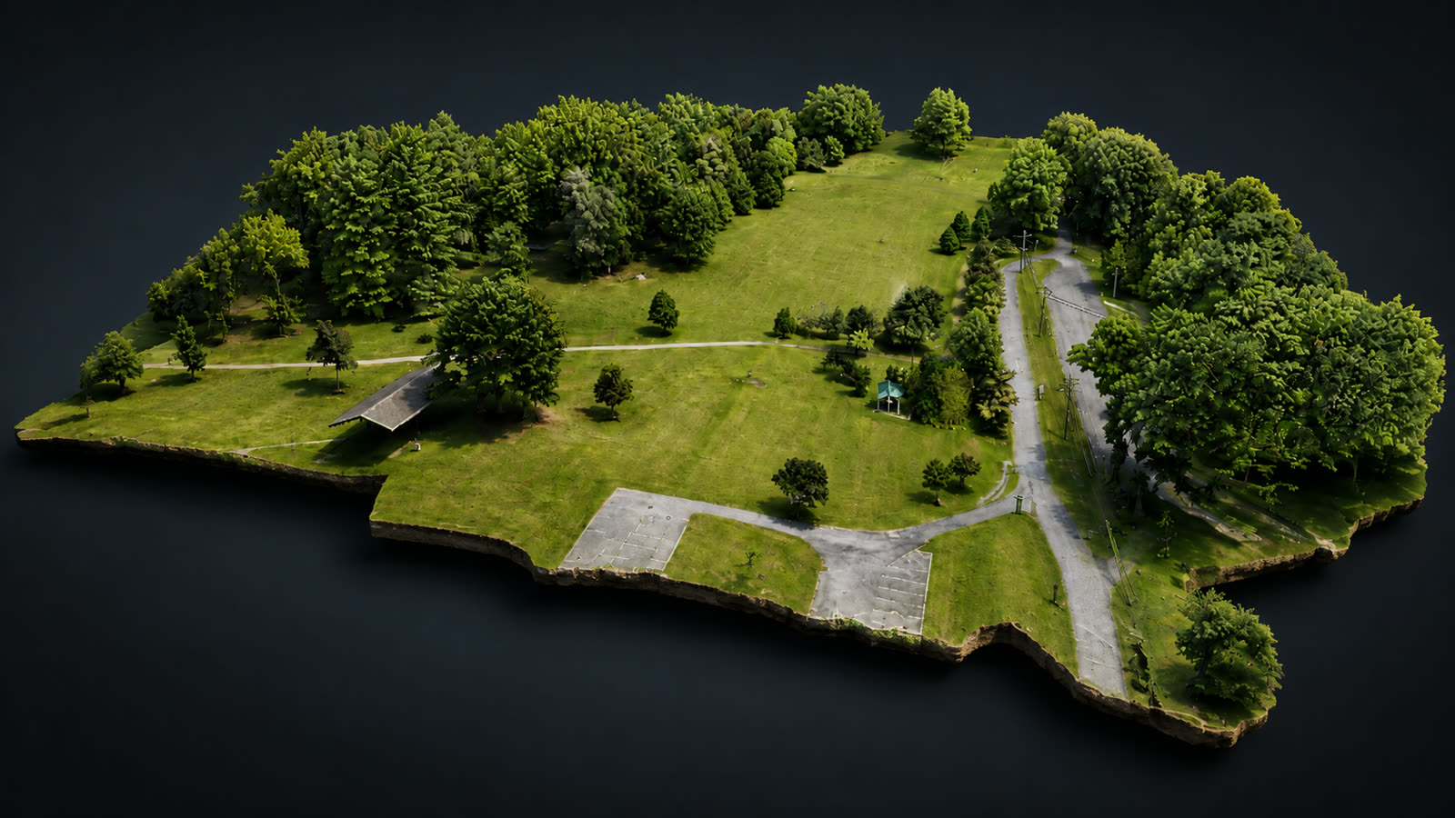 Textured 3D site reconstruction produced by Tri-Cities Aerial Solutions