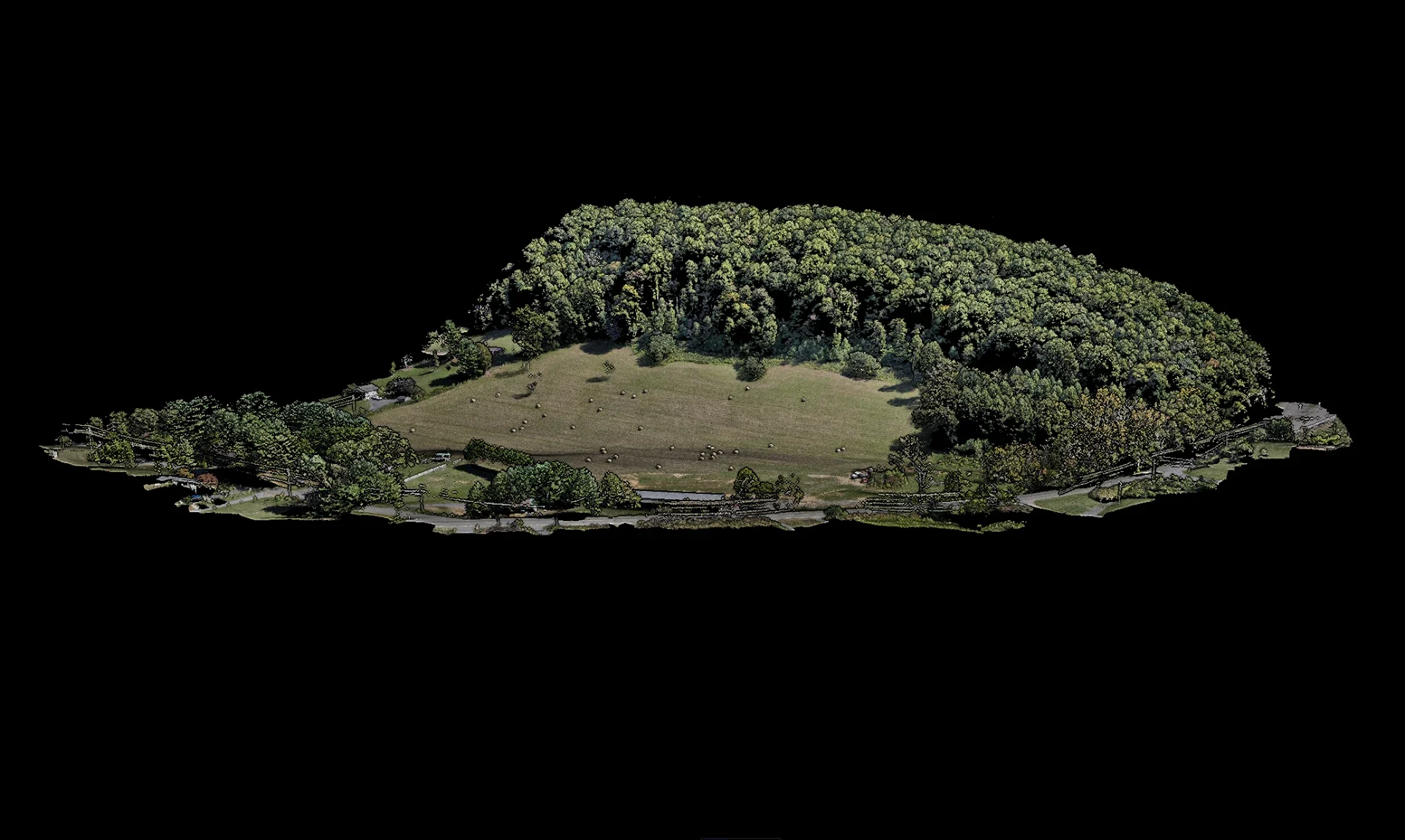 Textured 3D aerial site reconstruction, perspective 4